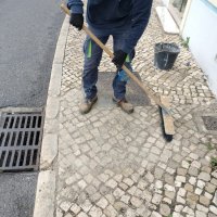 Trabalhos de manutenção de pavimentos
